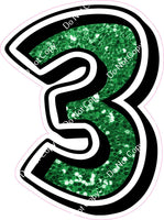 GR 30" Individuals - Green Sparkle