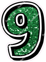 GR 30" Individuals - Green Sparkle