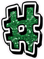 GR 23.5" Individuals - Green Sparkle
