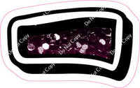 GR 18" Individuals - Black / Hot Pink Ombre Sparkle