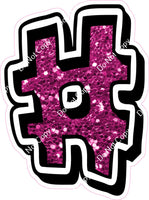 GR 23.5" Individuals - Hot Pink Sparkle