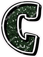 GR 12" Individuals - Hunter Green Sparkle