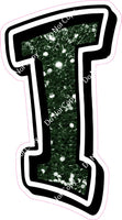 GR 18" Individuals - Hunter Green Sparkle