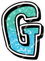 GR 12" Individuals - Mint / Baby Blue Ombre Sparkle