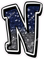 GR 12" Individuals - Navy Blue / Silver Ombre Sparkle