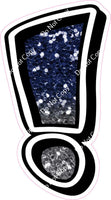 GR 18" Individuals - Navy Blue / Silver Ombre Sparkle