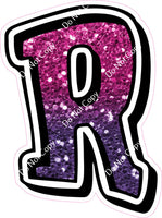 GR 18" Individuals - Hot Pink / Purple Ombre Sparkle