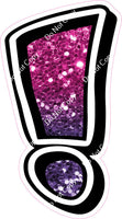 GR 18" Individuals - Hot Pink / Purple Ombre Sparkle