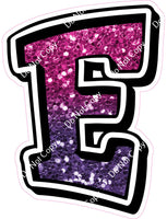 GR 18" Individuals - Hot Pink / Purple Ombre Sparkle