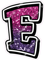 GR 12" Individuals - Hot Pink / Purple Ombre Sparkle