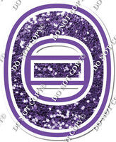 18" Greek Individual Purple Sparkle - Alphabet Pieces