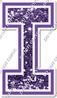23.5" Greek Individual Purple Sparkle - Alphabet Pieces