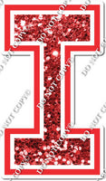 23.5" Greek Individual Red Sparkle - Alphabet Pieces