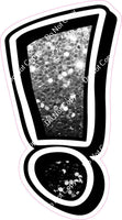 GR 12" Individuals - Light Silver / Black Ombre Sparkle