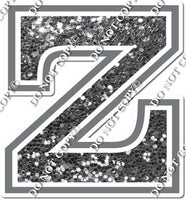18" Greek Individual Silver Sparkle - Alphabet Pieces
