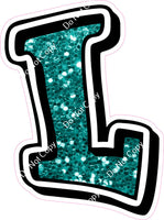 GR 23.5" Individuals - Teal Sparkle