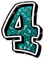 GR 18" Individuals - Teal Sparkle