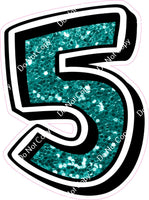 GR 23.5" Individuals - Teal Sparkle