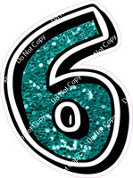 GR 18" Individuals - Teal Sparkle