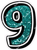 GR 18" Individuals - Teal Sparkle