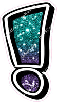 GR 23.5" Individuals - Teal / Purple Ombre Sparkle