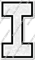 18" Greek Individual White Sparkle - Alphabet Pieces