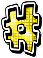 GR 23.5" Individuals - Yellow Disco