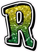 GR 18" Individuals - Yellow / Green Ombre Sparkle