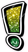 GR 18" Individuals - Yellow / Green Ombre Sparkle