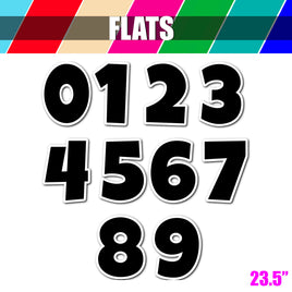 Flat - 23.5" LG 10 pc 0-9 Number Sets