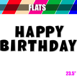 Flat - 23.5" LG 13 pc - Happy Birthday Sets