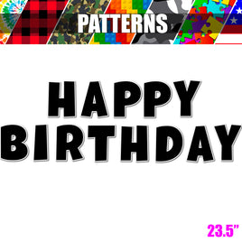 Pattern - 23.5" LG 13 pc - Happy Birthday Sets
