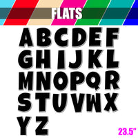 Flat - 23.5" LG 26 pc - A-Z Sets