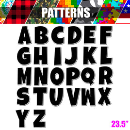 Pattern - 23.5" LG 26 pc - A-Z Sets