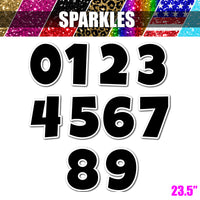 Sparkle - 23.5" LG 10 pc 0-9 Number Sets