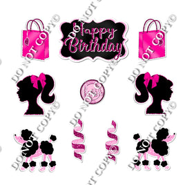 10 pc Happy Birthday Barbie Theme