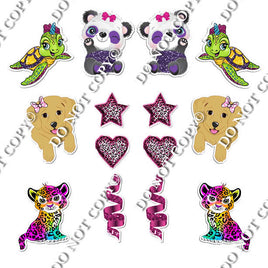 14 pc Lisa Frank Set Theme0826