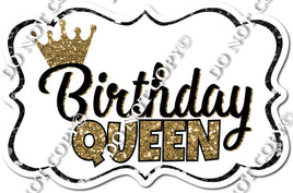 Birthday Queen Gold Statement w/ Variants