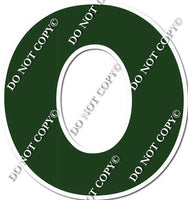 23.5" KG Individual Flat Hunter Green - Alphabet Pieces