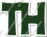 18" KG Individual Flat Hunter Green - Numbers, Symbols & Punctuation