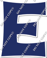 18" KG Individual Flat Navy Blue - Alphabet Pieces