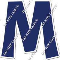 18" KG Individual Flat Navy Blue - Alphabet Pieces