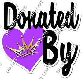 Copy of Donated By - Flat Purple