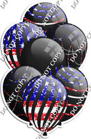 Black Balloons - Flag Accents