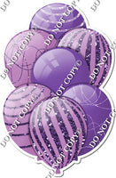 Purple & Lavender Balloons - Sparkle Accents