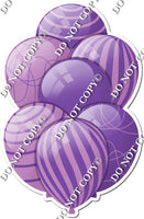 Purple & Lavender Balloons - Flat Accents