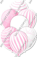 White & Baby Pink Balloons - Flat Accents