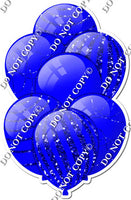 All Blue Balloons - Blue Sparkle Accents
