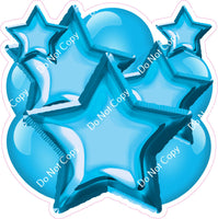 Flat Caribbean Balloon & Star Bundle