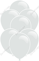 Flat Light Silver / Light Grey XL Balloon Bundle